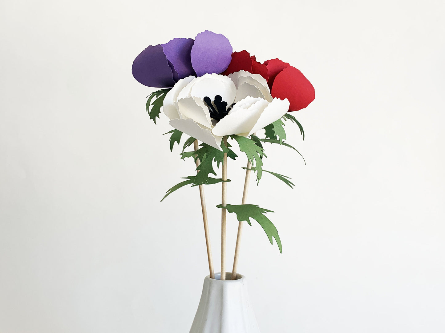 Kit DIY bouquet de fleurs en papier - Anémone