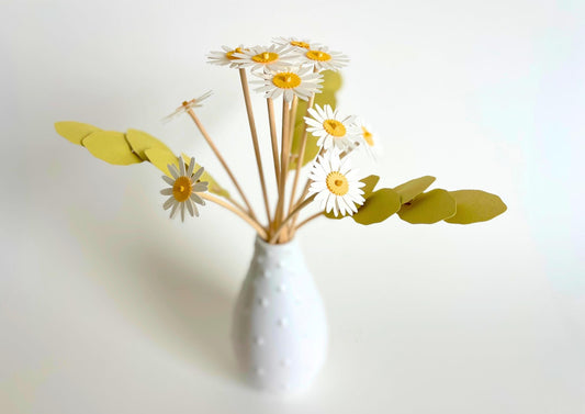 Kit DIY bouquet de fleurs en papier - Marguerite