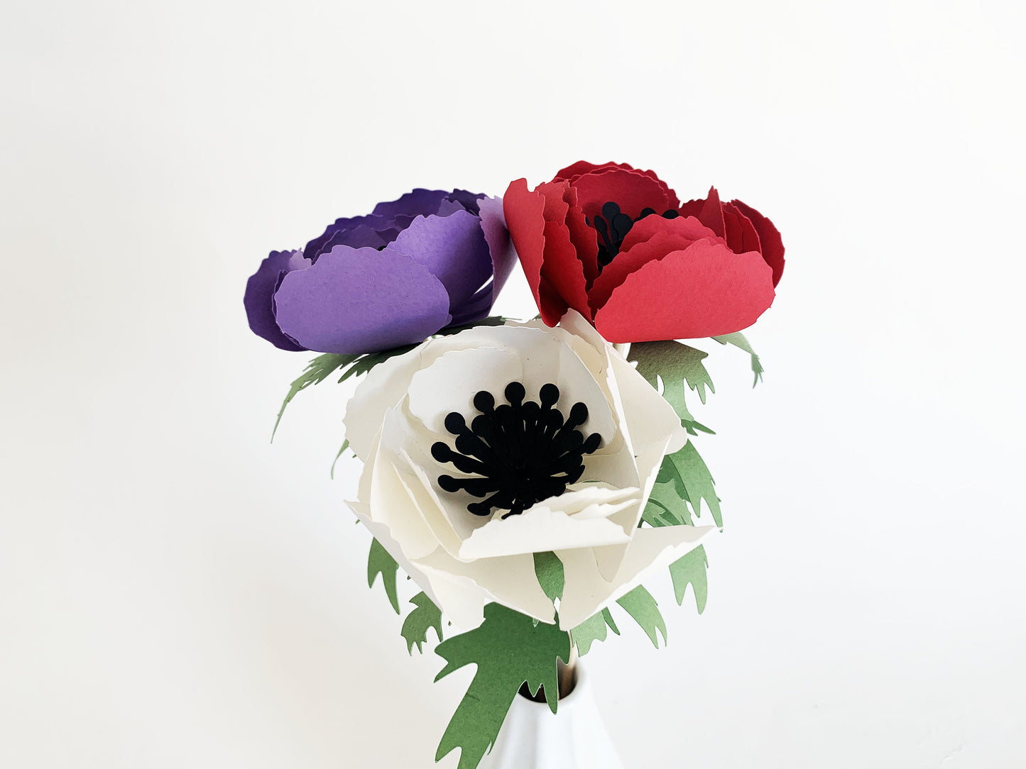 Kit DIY bouquet de fleurs en papier - Anémone