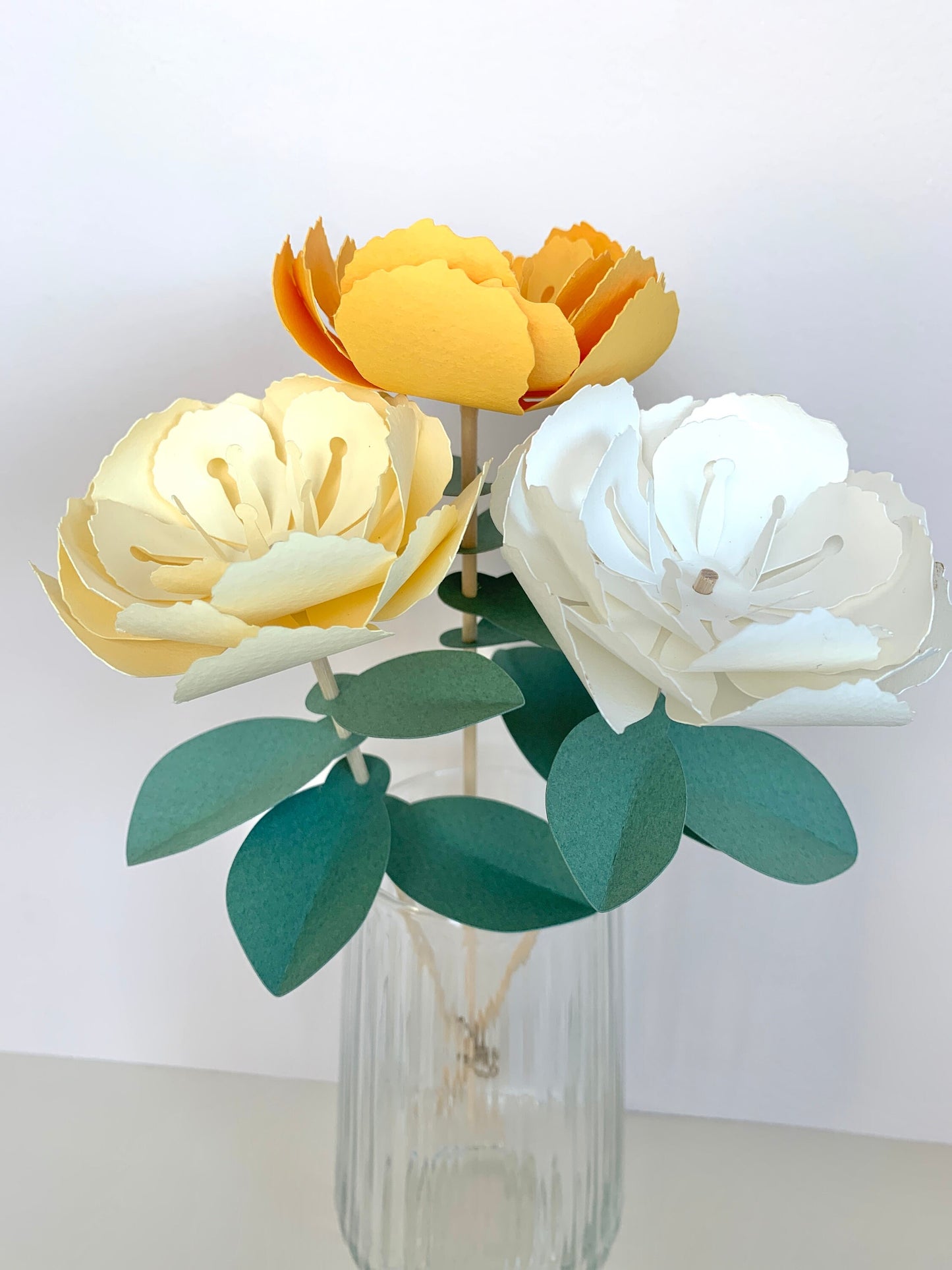 Kit DIY bouquet de fleurs en papier - Romantique