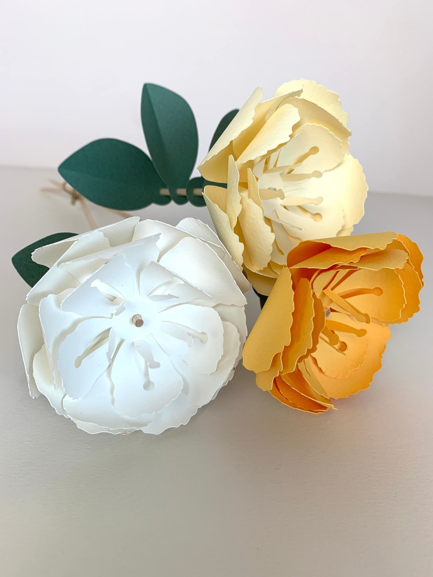 Kit DIY bouquet de fleurs en papier - Romantique
