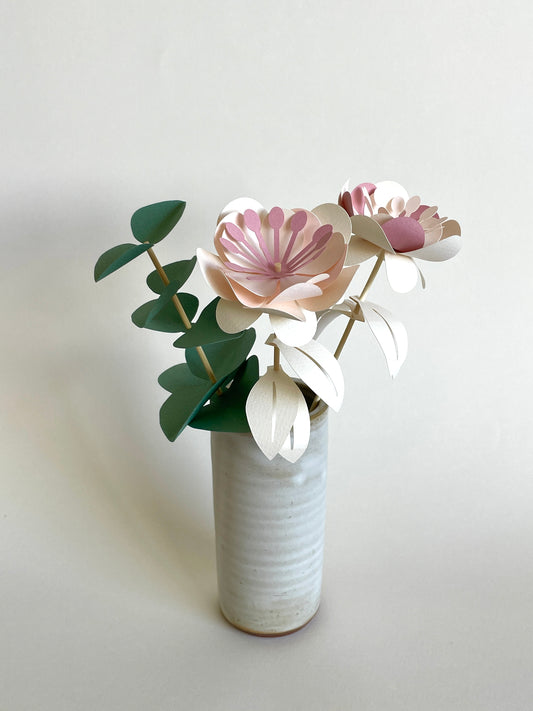 Kit DIY bouquet de fleurs en papier - Champêtre