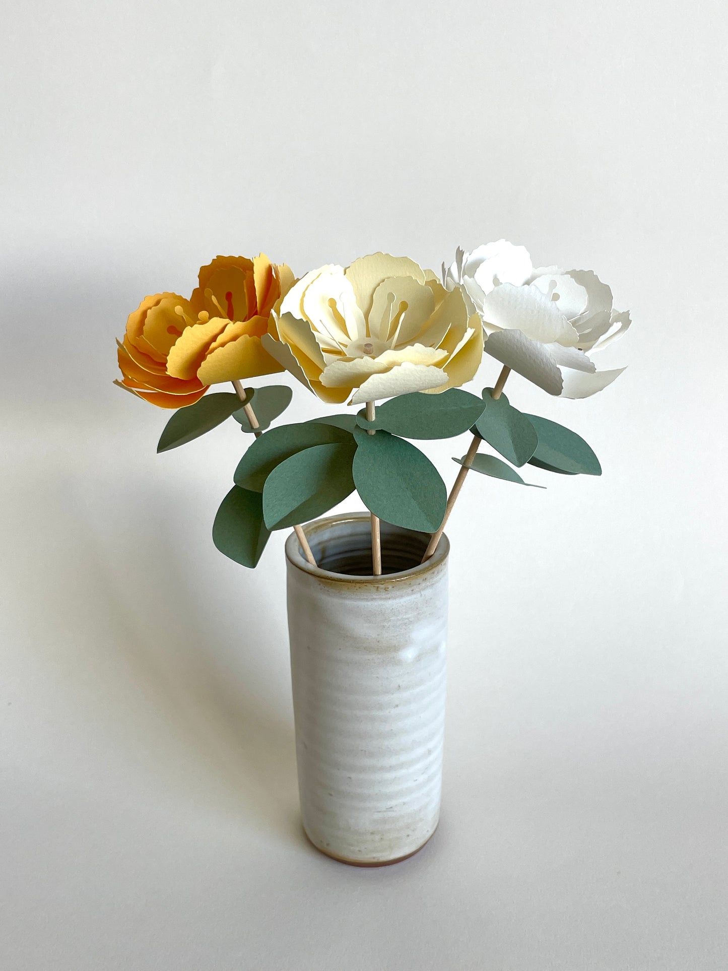 Kit DIY bouquet de fleurs en papier - Romantique